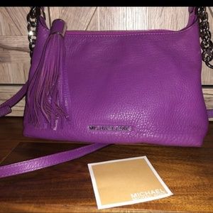 Beautiful purple Michael kors crossbody bag